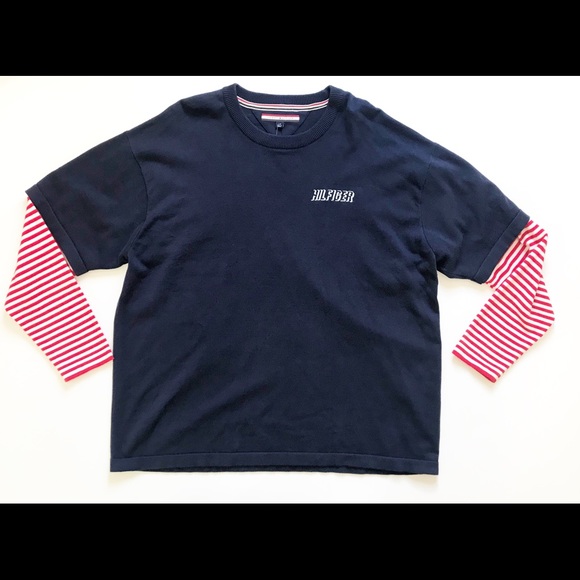 Tommy Hilfiger Other - Tommy Hilfiger Blue Crew Neck Sweater Oversized L